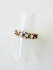 Bague arc en ciel strass doré