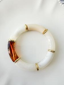 Bracelet perles Tossa doré