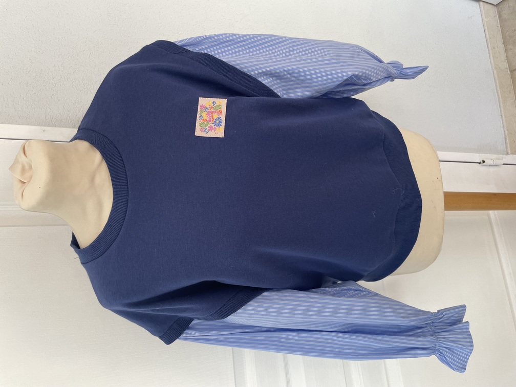 Pull chemise Season bleu M/L 40/42