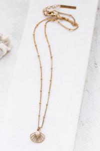 collier Belize blanc doré de Shlomit Ofir