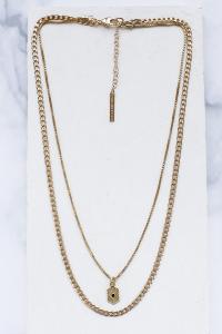 collier Morgane 2 rangs noir doré de Shlomit Ofir