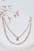 collier Crystal double blanc doré de Shlomit Ofir