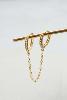 boucles Byron blanc doré de Shlomit Ofir