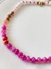Collier Bonbon rose doré