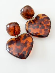 Boucles Lauriane coeur graou doré