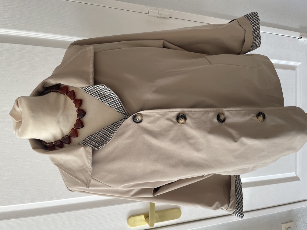 Veste trench court 36/46 beige