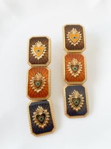 boucles Aurore coeur doré