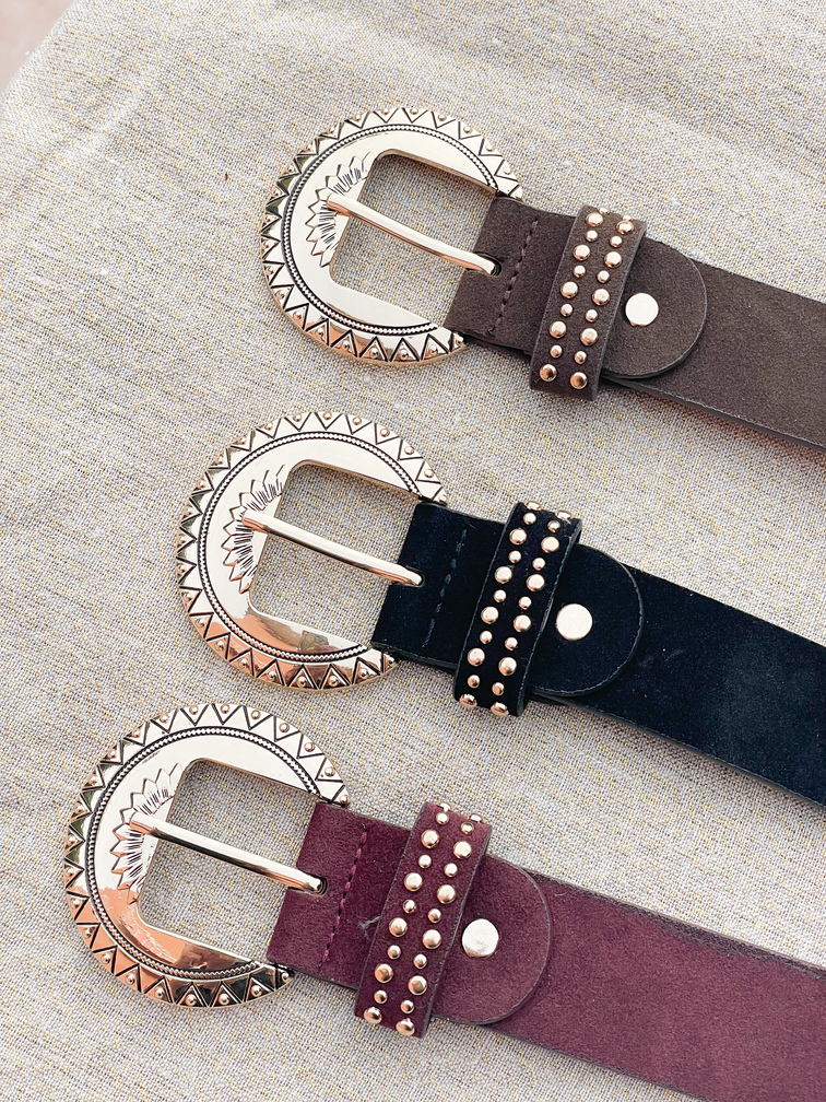 Ceinture Alba noir 90 cm