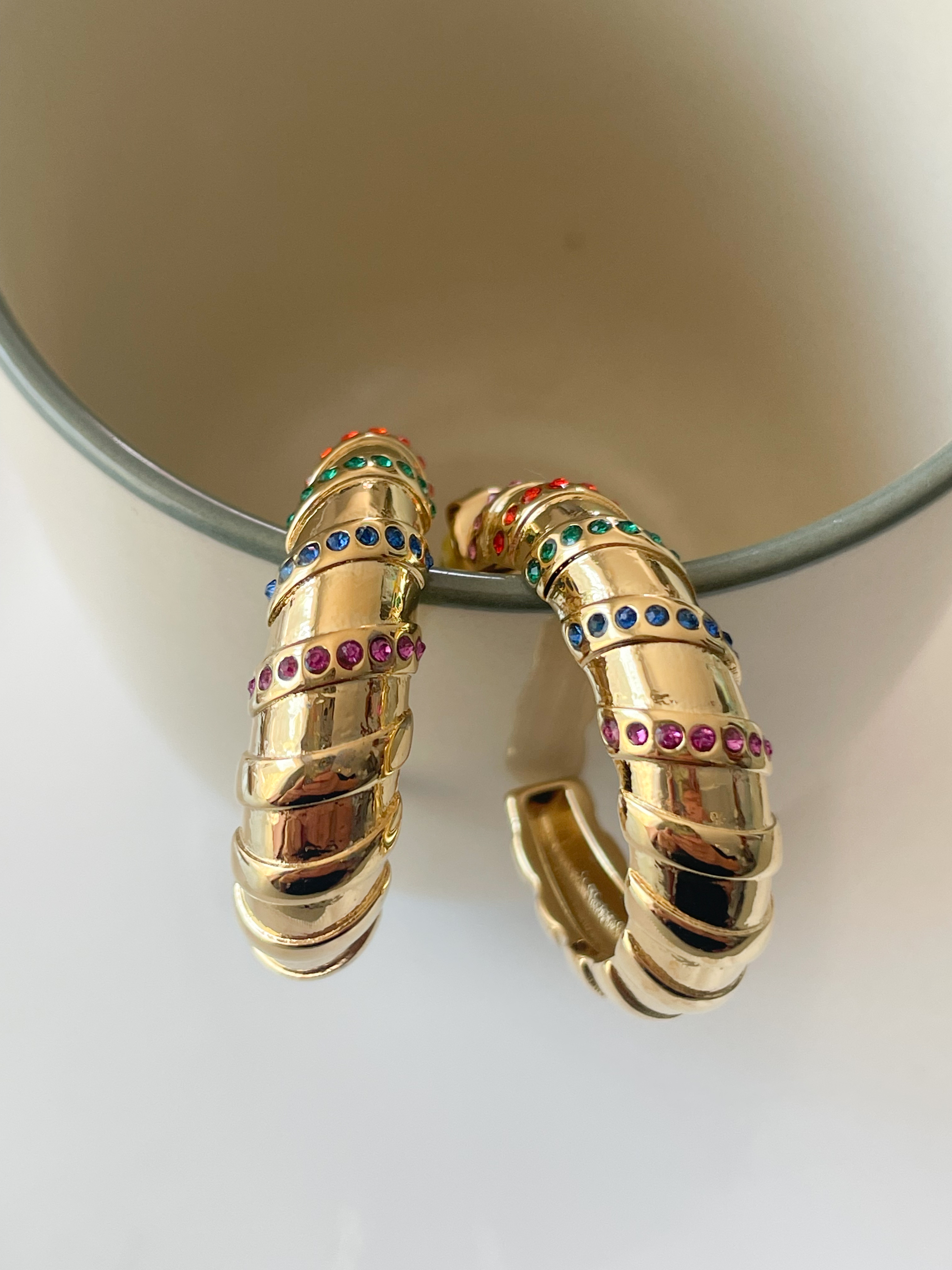 Boucles créoles Gaspard multi doré