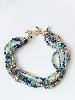 bracelet Delhi bleu doré