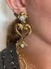 boucles Apache blanc doré