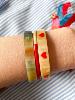bracelet corne étoile argenté