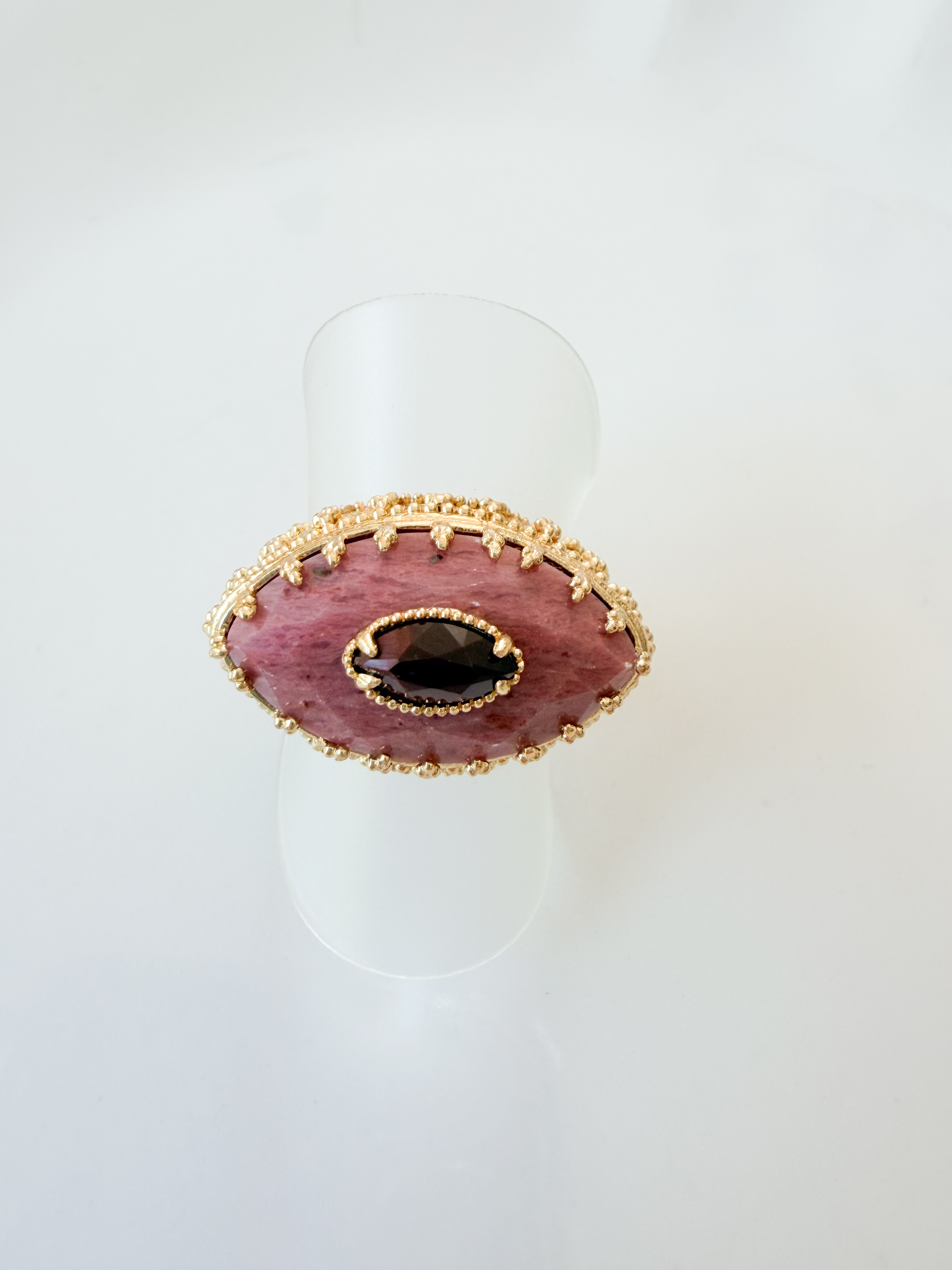bague pierres Naya rose doré 