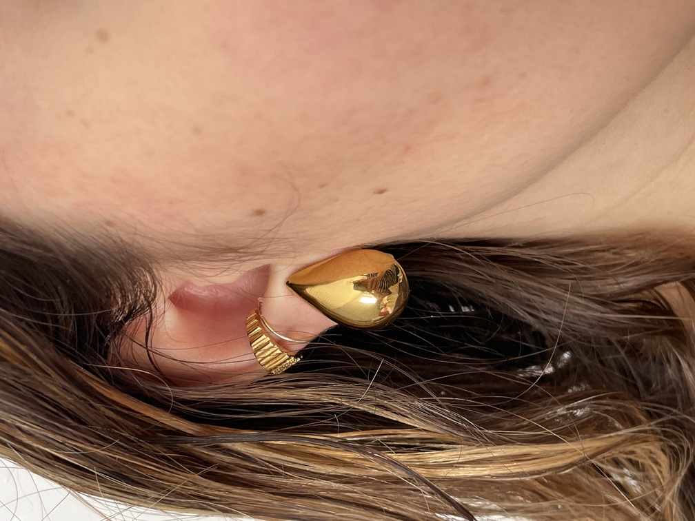 Boucles CLIP Goutte doré