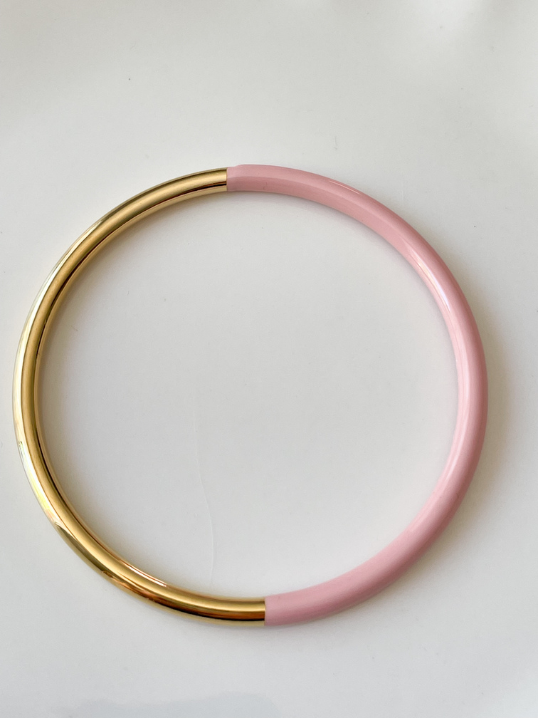 bracelet Alice rose poudre doré