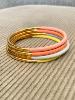bracelet Alice rose corail doré