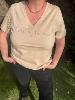 T shirt coeur beige 44 46