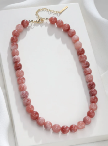 Collier Kai rose doré de Shlomit