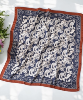 foulard Paisley bleu marron