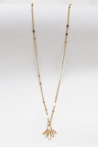 collier Didi blanc doré de Shlomit Ofir