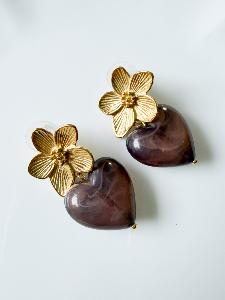 Boucles Mina marron doré