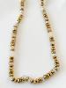 Collier Charly blanc doré