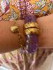 Bracelet Chloé kaki doré