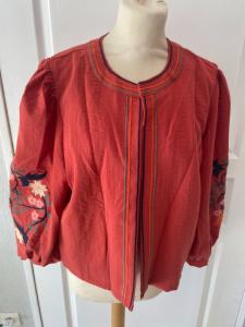 Veste brique brodée 42/46