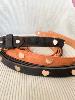Ceinture coeur beige 85 cm