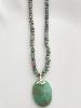 Collier pierre Sophia vert violet doré