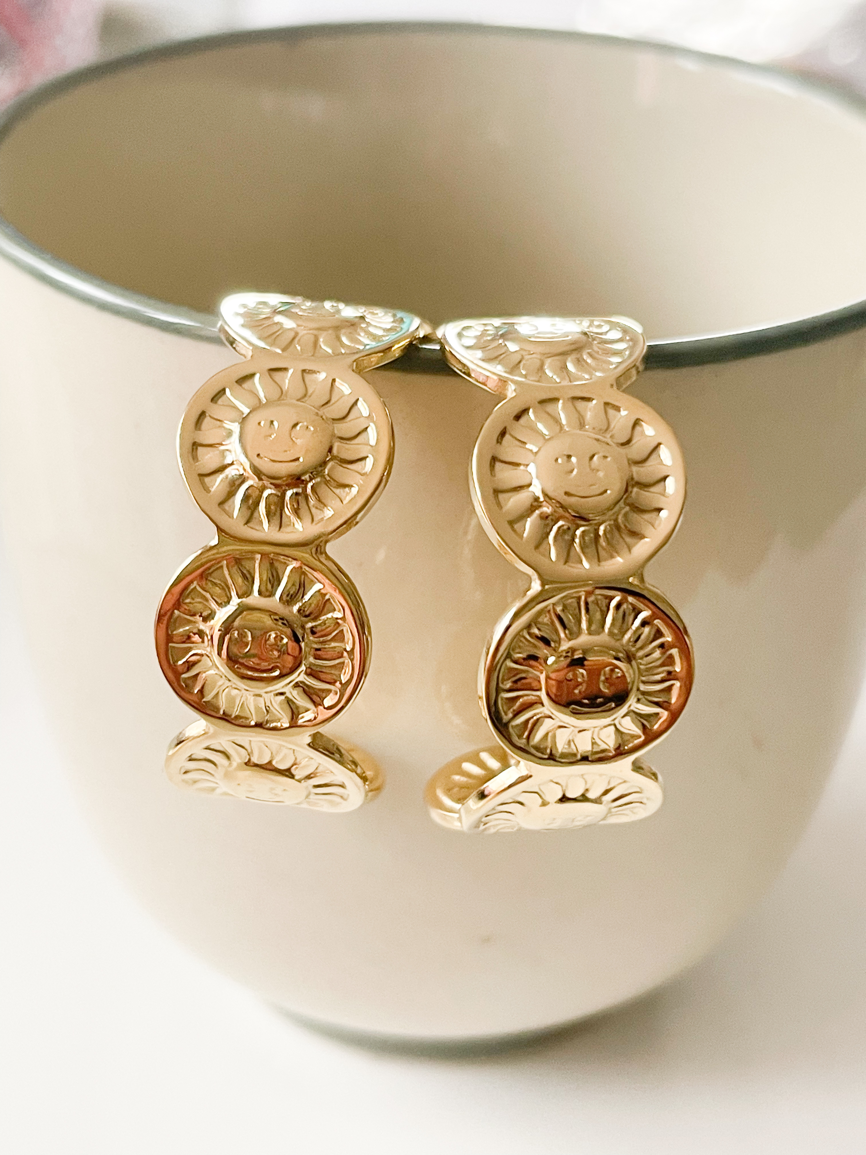 Boucles créoles Ré doré