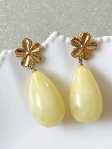 Boucles Claudia jaune doré