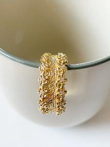 bague Orion strass blancs doré