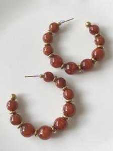 boucles Audrey marron doré