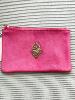 pochette cuir rose ex voto Mandalita