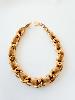 Bracelet ruban beige doré