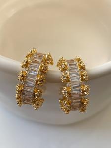 boucles Amélie fleurs doré