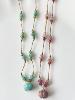 collier Chloé fil turquoise doré
