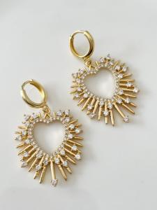 Boucles Ex voto dormeuses doré