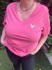 T shirt coeur rose 42 44