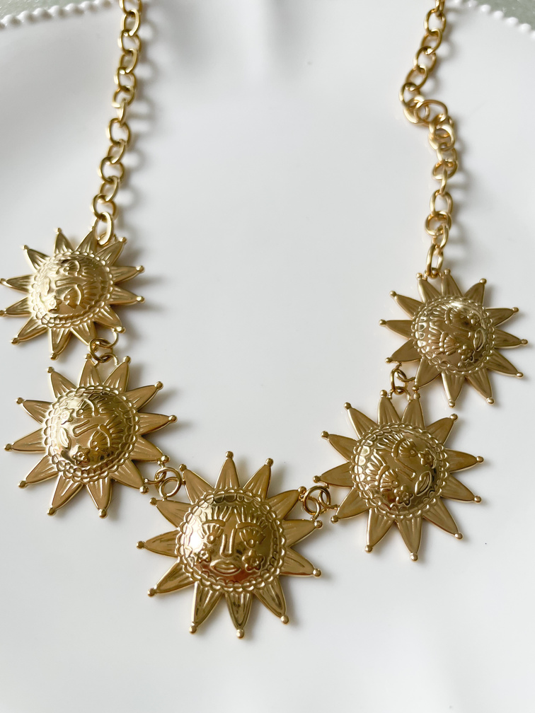 Collier Soleil doré