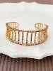 Bracelet manchette arc en ciel doré