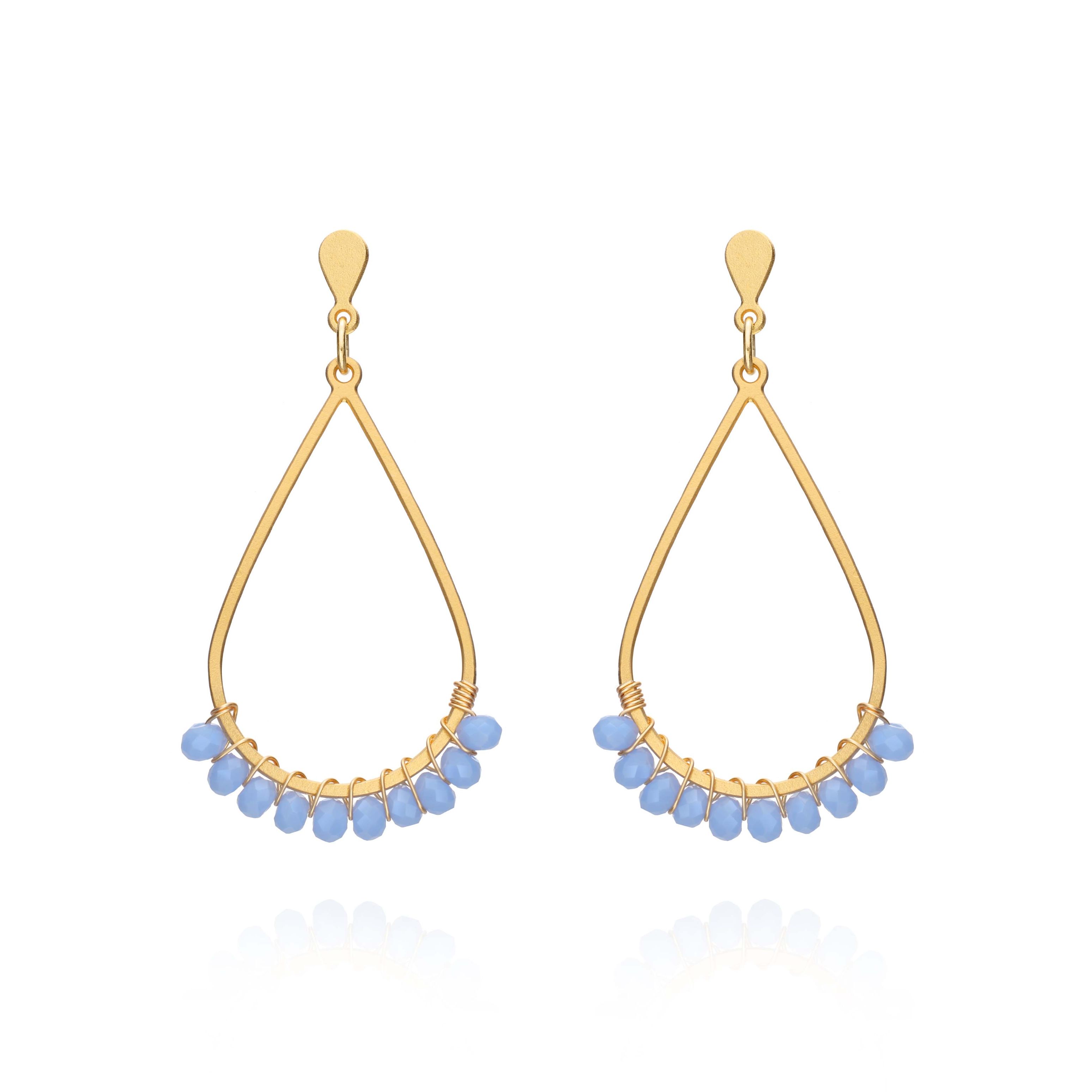 boucles Sahara bleu ciel doré de Shlomit Ofir