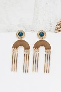 boucles Tanzania bleu doré de Shlomit Ofir