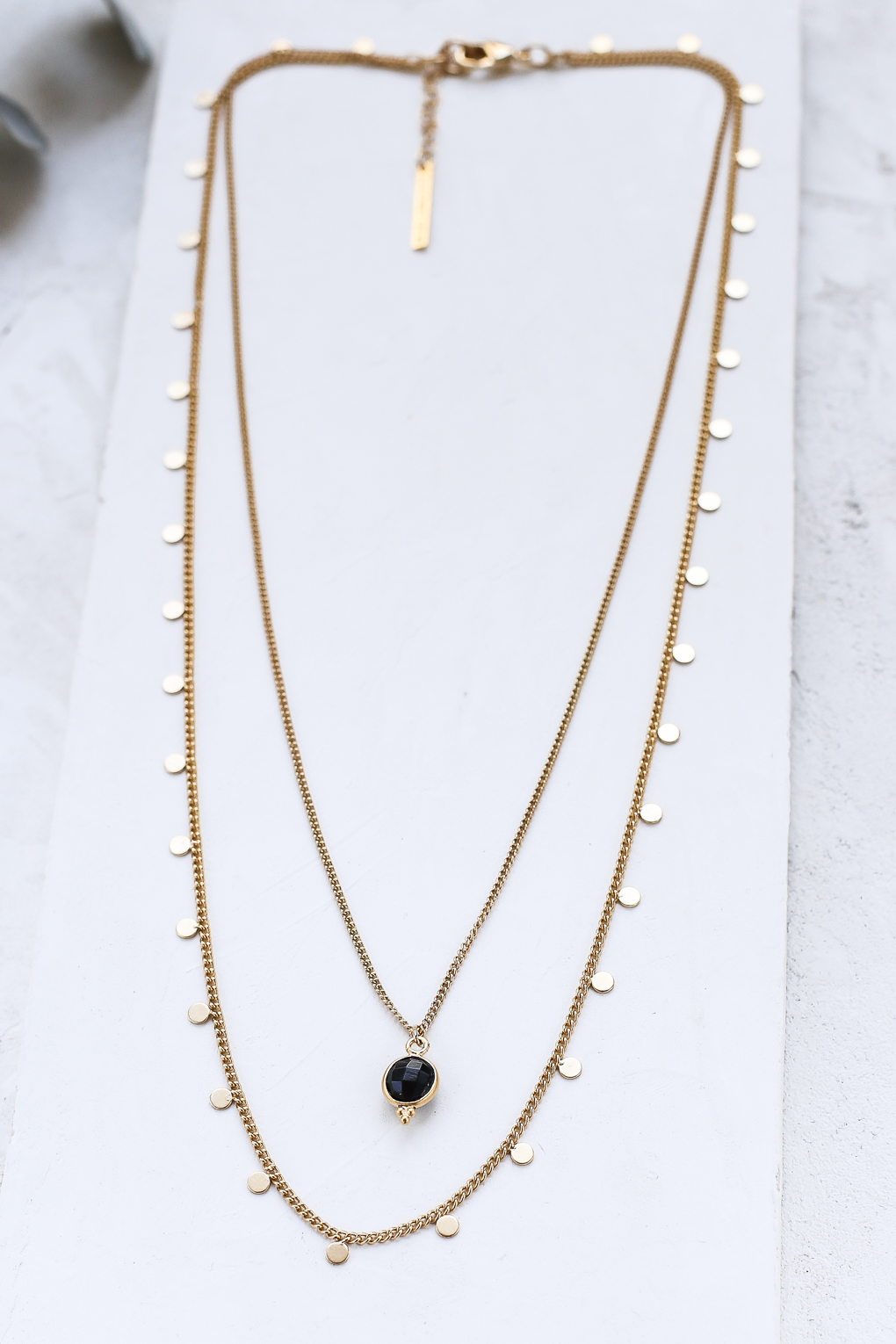 Collier Anis noir doré de Shlomit Ofir