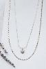 collier Amour 2 rangs argenté de Shlomit Ofir