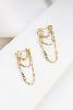 boucles Zoé blanc doré de Shlomit Ofir
