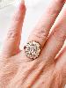 Bague Darling strass doré