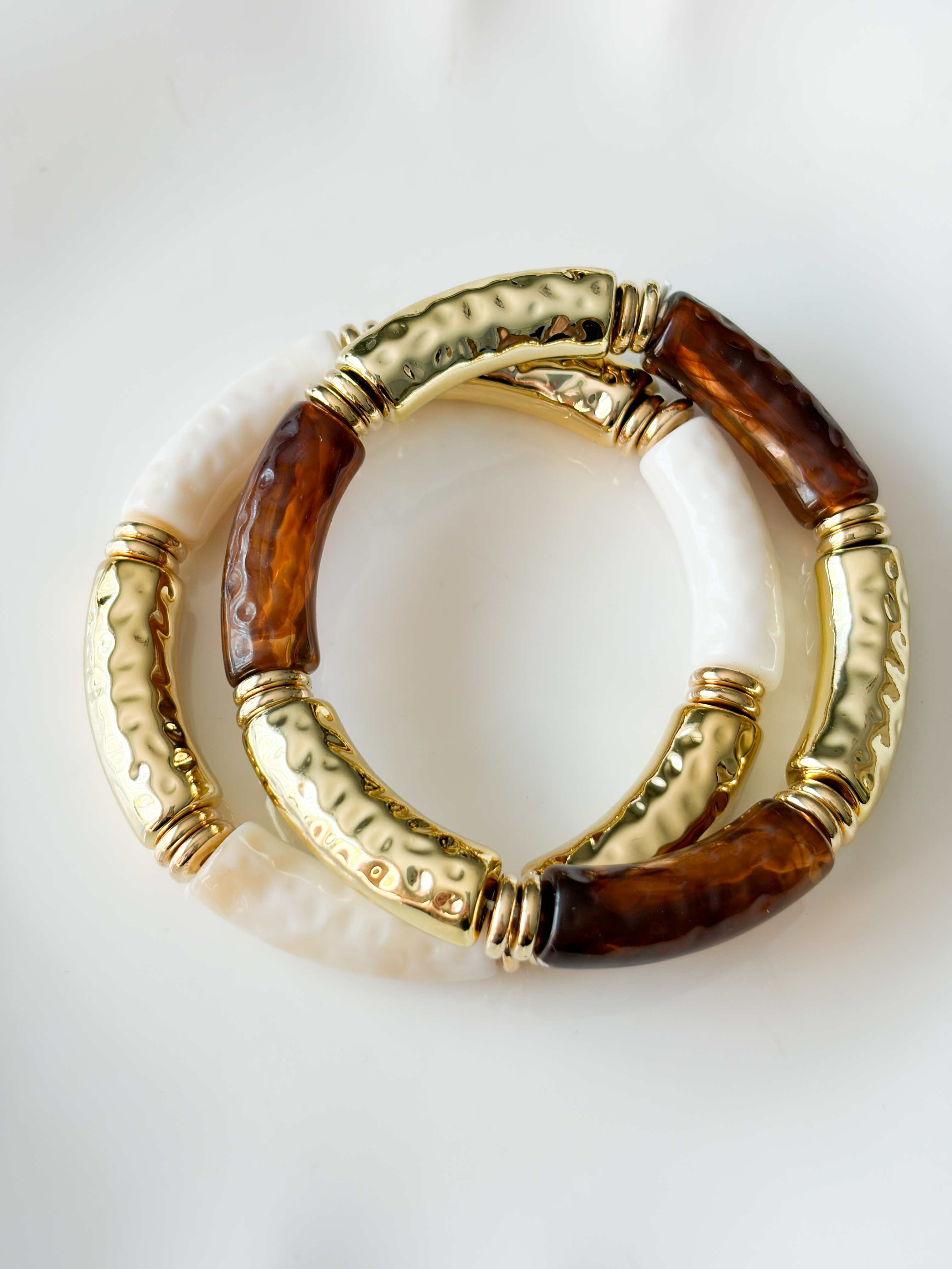 Bracelet Gaby marron doré