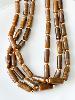 Collier Pippa marron doré
